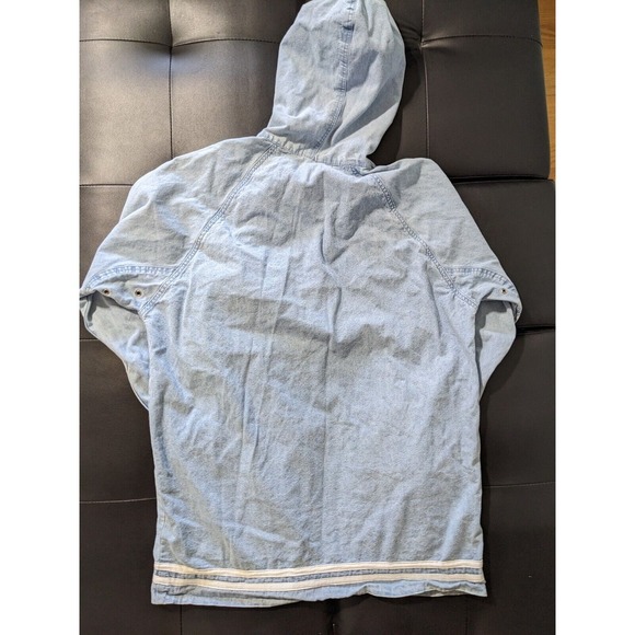 East West  Vintage Jean Jacket Acid Wash Street‎ Wear 80-90s Zip Up Women's S - Picture 2 of 10